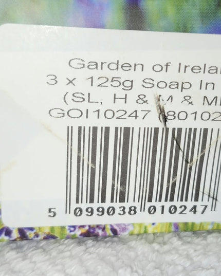 NWT Garden of Ireland 3-Piece Luxury Soap Bar & Tote Gift Set