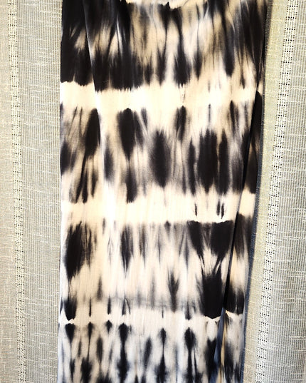 a.n.a. A New Approach Black Tie Dye Maxi Skirt with Fold Down Waistband