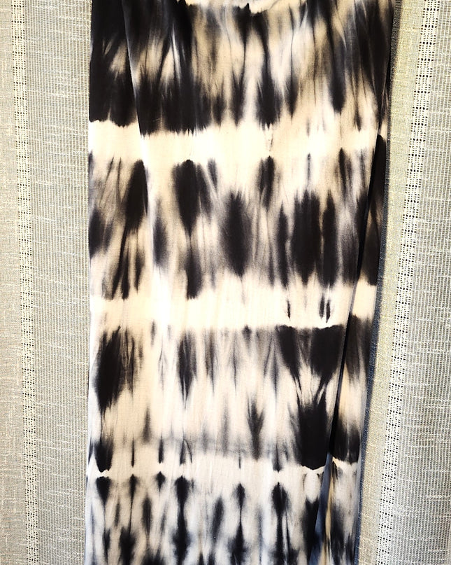 a.n.a. A New Approach Black Tie Dye Maxi Skirt with Fold Down Waistband