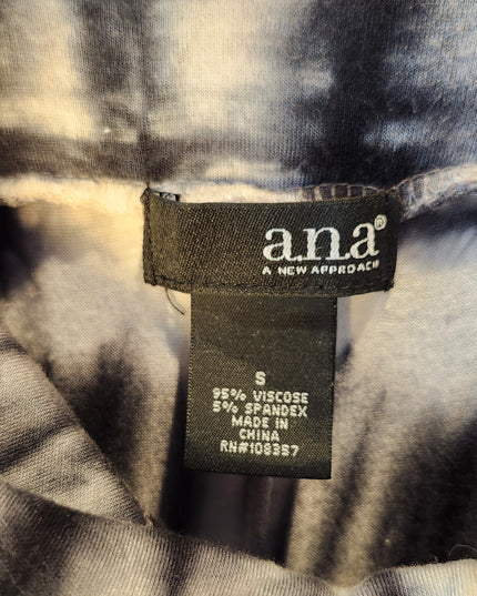 a.n.a. A New Approach Black Tie Dye Maxi Skirt with Fold Down Waistband