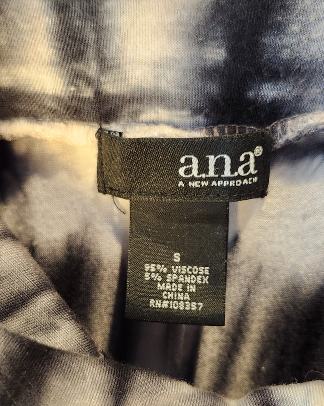 a.n.a. A New Approach Black Tie Dye Maxi Skirt with Fold Down Waistband