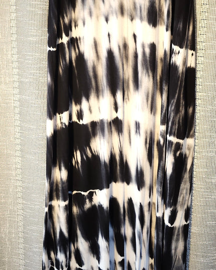 a.n.a. A New Approach Black Tie Dye Maxi Skirt with Fold Down Waistband