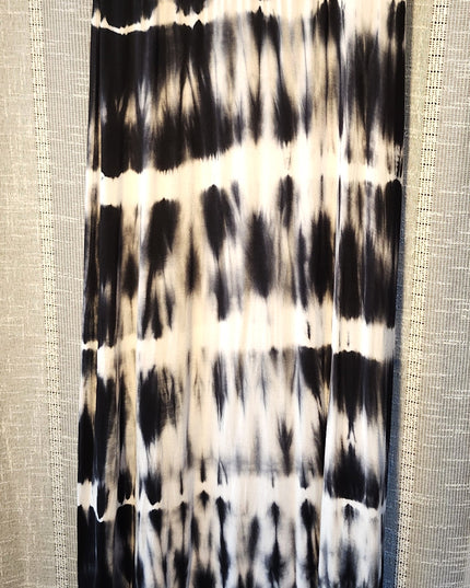 a.n.a. A New Approach Black Tie Dye Maxi Skirt with Fold Down Waistband