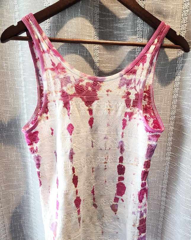 Vintage Y2k Mossimo Supply Co. Vibrant Splatter Tie-Dye Design Tank Top