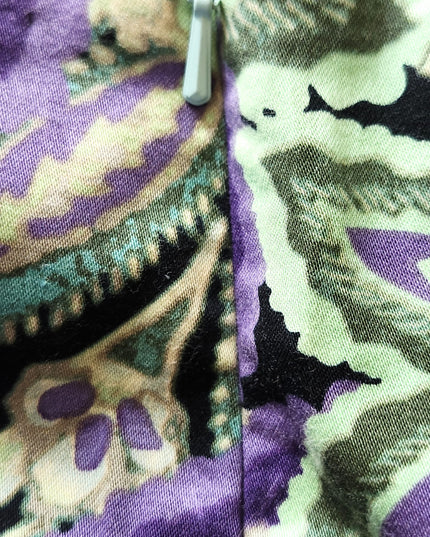 Vintage Y2k Bamboo Traders Vibrant Jewel Tone Floral Paisley Capri