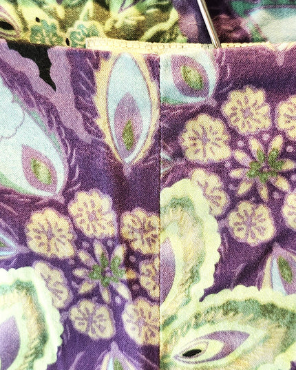 Vintage Y2k Bamboo Traders Vibrant Jewel Tone Floral Paisley Capri