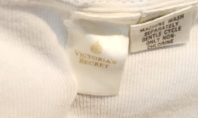 Vintage Victoria's Secret Bridal Lingerie Embroidered Mesh Cami Tank Top