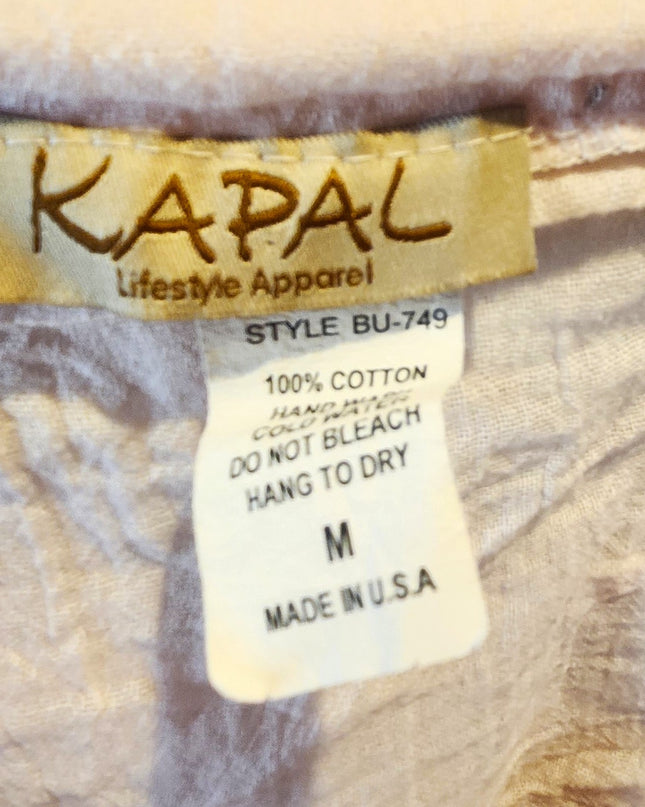 Kapal Art From Bali Handcrafted Light Pink Cotton Gauze Tiered Mini Beach Swim Skirt