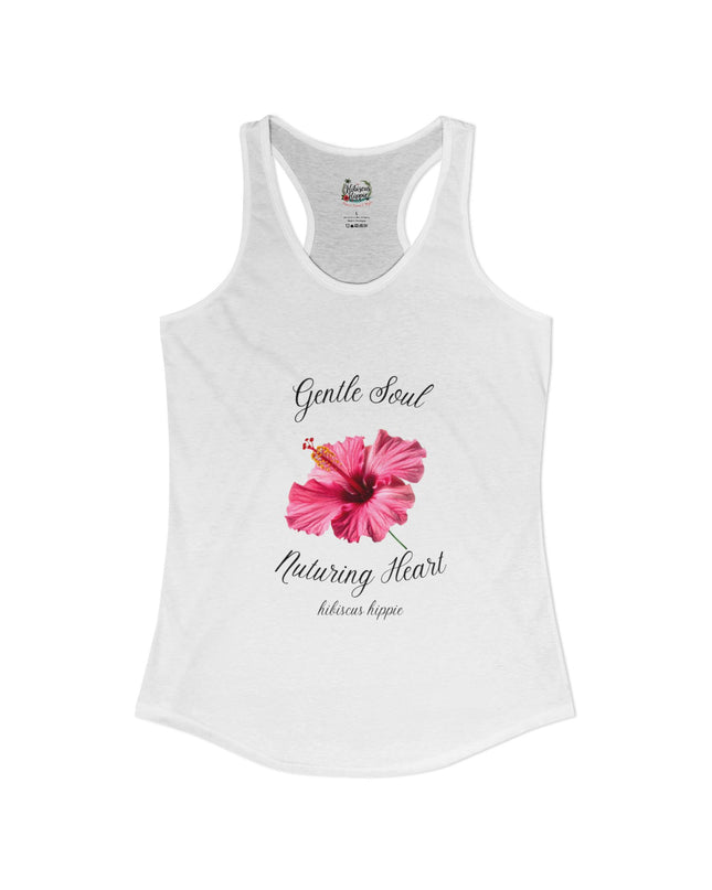 "Dress the Way Your Soul Feels" Gentle Soul Nurturing Heart Racerback Tank