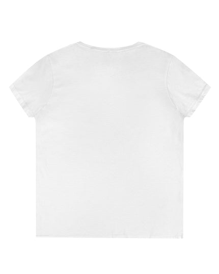 Ladies' V-Neck T-Shirt — "Gentle Soul, Nurturing Heart" Pink Floral Graphic