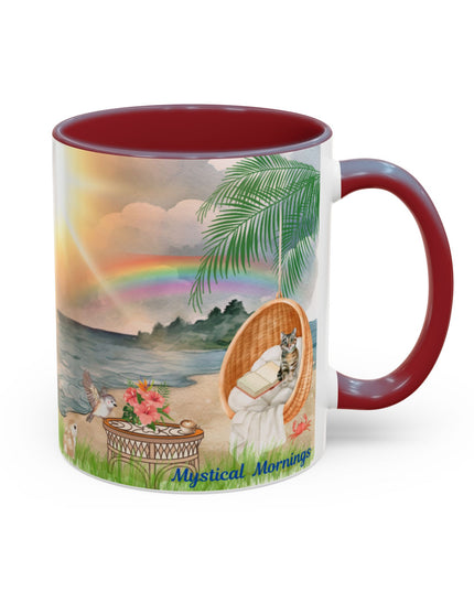 Hibiscus Hippie Designed Mystical Mornings Accent Coffee Mug (11, 15oz)