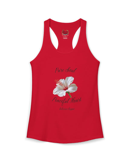 "Dress the Way Your Soul Feels" Pure Soul Peaceful Heart Racerback Tank