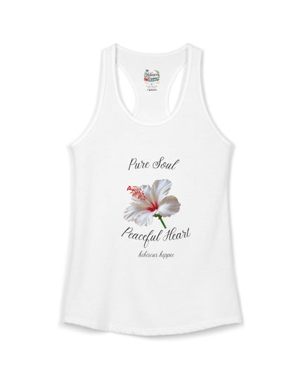 "Dress the Way Your Soul Feels" Pure Soul Peaceful Heart Racerback Tank
