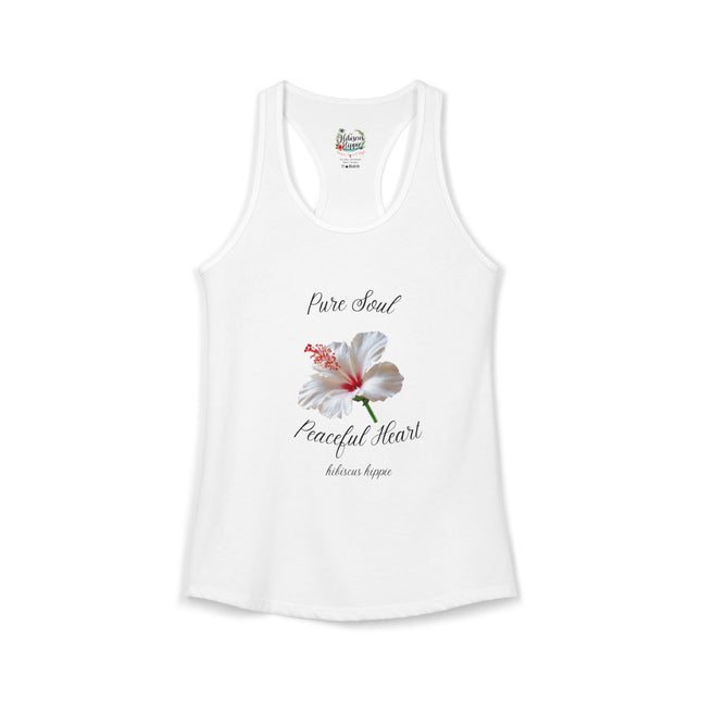 "Dress the Way Your Soul Feels" Pure Soul Peaceful Heart Racerback Tank