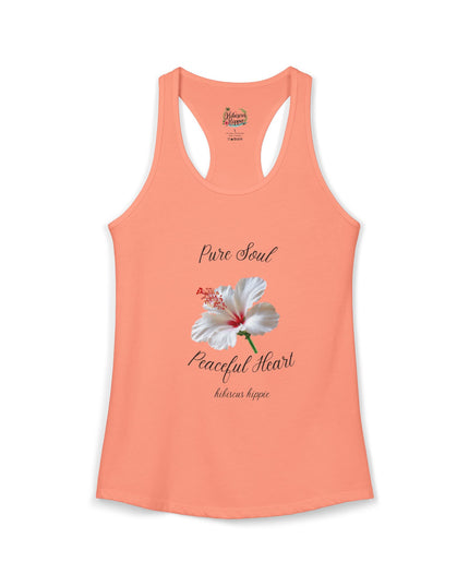 "Dress the Way Your Soul Feels" Pure Soul Peaceful Heart Racerback Tank