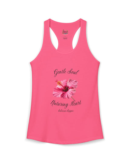 "Dress the Way Your Soul Feels" Gentle Soul Nurturing Heart Racerback Tank