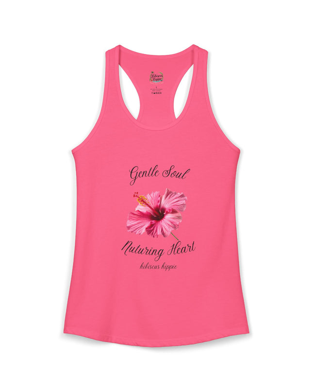 "Dress the Way Your Soul Feels" Gentle Soul Nurturing Heart Racerback Tank