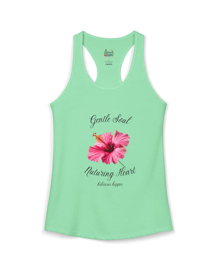 "Dress the Way Your Soul Feels" Gentle Soul Nurturing Heart Racerback Tank