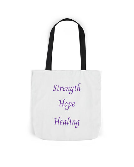 Domestic Violence Survivor Tote Bag | Teal and Purple Ribbon Butterfly Canvas Shopping Bag | Abuse Survivor Gift, Transformation in Progress Everyday Carrying Bag, Empowering Healing Reusable Grocery Bag