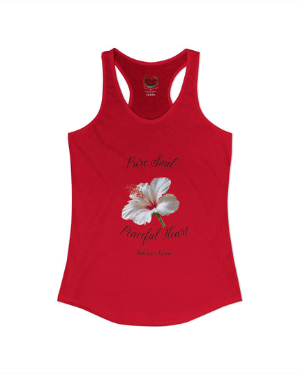 "Dress the Way Your Soul Feels" Pure Soul Peaceful Heart Racerback Tank