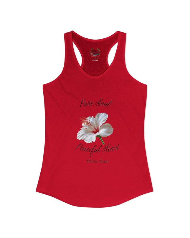 "Dress the Way Your Soul Feels" Pure Soul Peaceful Heart Racerback Tank