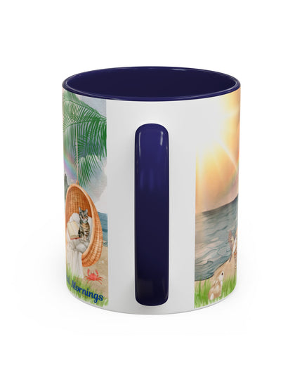 Hibiscus Hippie Designed Mystical Mornings Accent Coffee Mug (11, 15oz)
