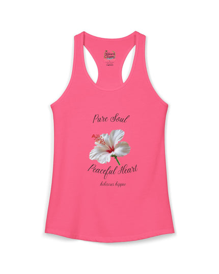 "Dress the Way Your Soul Feels" Pure Soul Peaceful Heart Racerback Tank