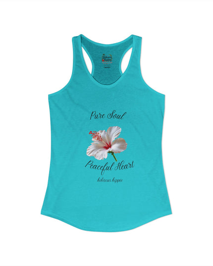 "Dress the Way Your Soul Feels" Pure Soul Peaceful Heart Racerback Tank