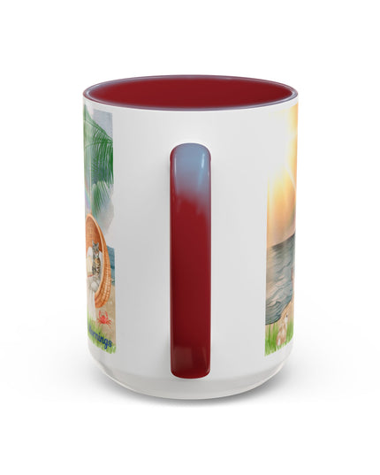Hibiscus Hippie Designed Mystical Mornings Accent Coffee Mug (11, 15oz)