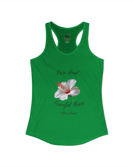 "Dress the Way Your Soul Feels" Pure Soul Peaceful Heart Racerback Tank