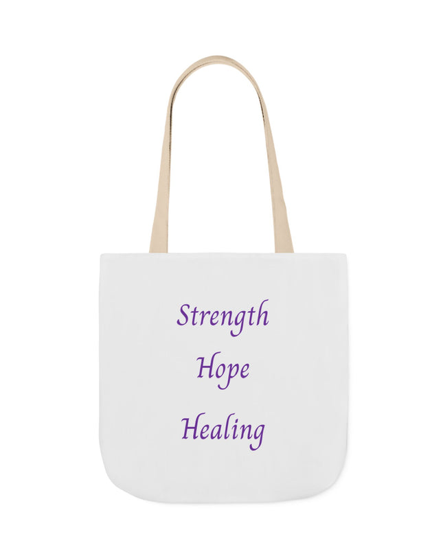 Domestic Violence Survivor Tote Bag | Teal and Purple Ribbon Butterfly Canvas Shopping Bag | Abuse Survivor Gift, Transformation in Progress Everyday Carrying Bag, Empowering Healing Reusable Grocery Bag