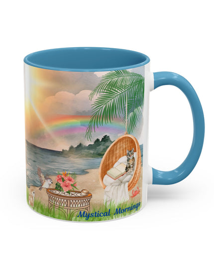 Hibiscus Hippie Designed Mystical Mornings Accent Coffee Mug (11, 15oz)