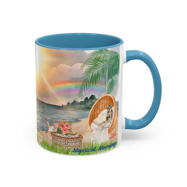 Hibiscus Hippie Designed Mystical Mornings Accent Coffee Mug (11, 15oz)