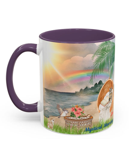 Hibiscus Hippie Designed Mystical Mornings Accent Coffee Mug (11, 15oz)