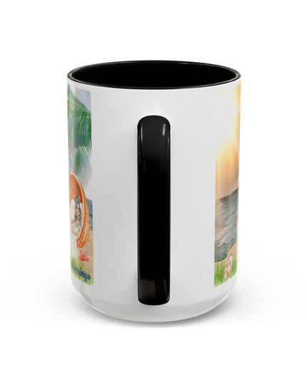 Hibiscus Hippie Designed Mystical Mornings Accent Coffee Mug (11, 15oz)