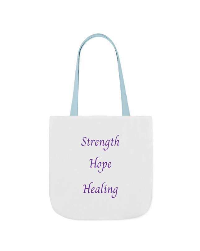 Domestic Violence Survivor Tote Bag | Teal and Purple Ribbon Butterfly Canvas Shopping Bag | Abuse Survivor Gift, Transformation in Progress Everyday Carrying Bag, Empowering Healing Reusable Grocery Bag
