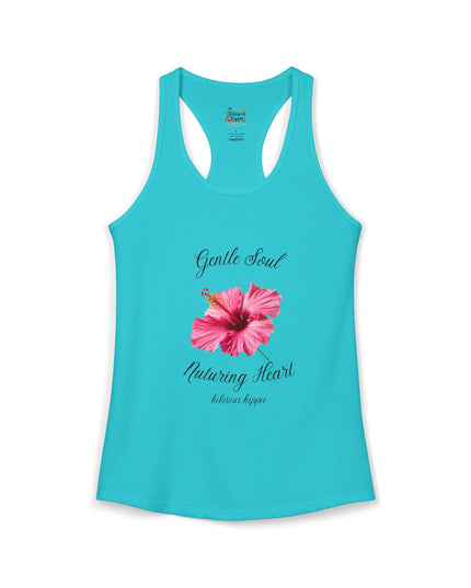 "Dress the Way Your Soul Feels" Gentle Soul Nurturing Heart Racerback Tank