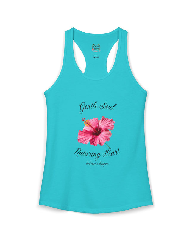 "Dress the Way Your Soul Feels" Gentle Soul Nurturing Heart Racerback Tank
