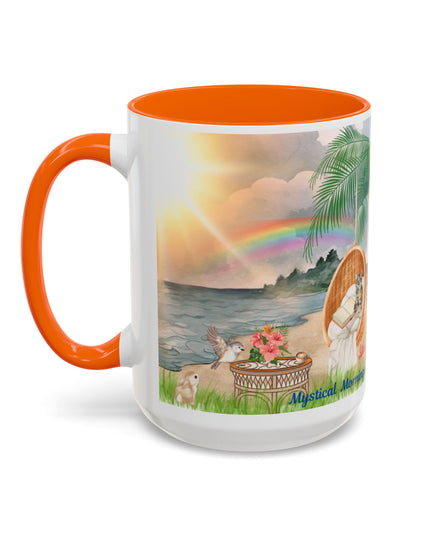 Hibiscus Hippie Designed Mystical Mornings Accent Coffee Mug (11, 15oz)