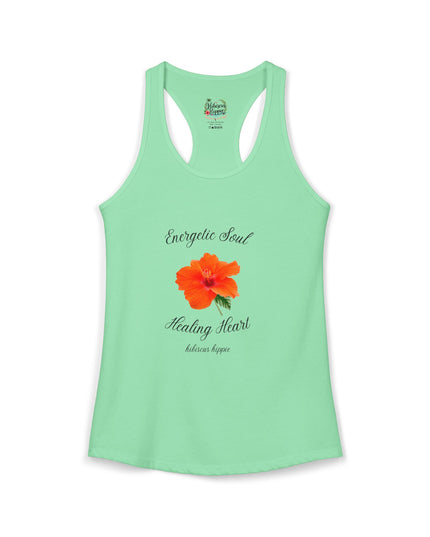 "Dress the Way Your Soul Feels" Energetic Soul Healing Heart Racerback Tank