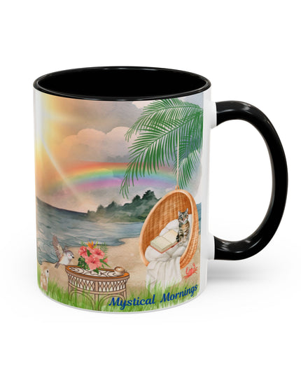 Hibiscus Hippie Designed Mystical Mornings Accent Coffee Mug (11, 15oz)
