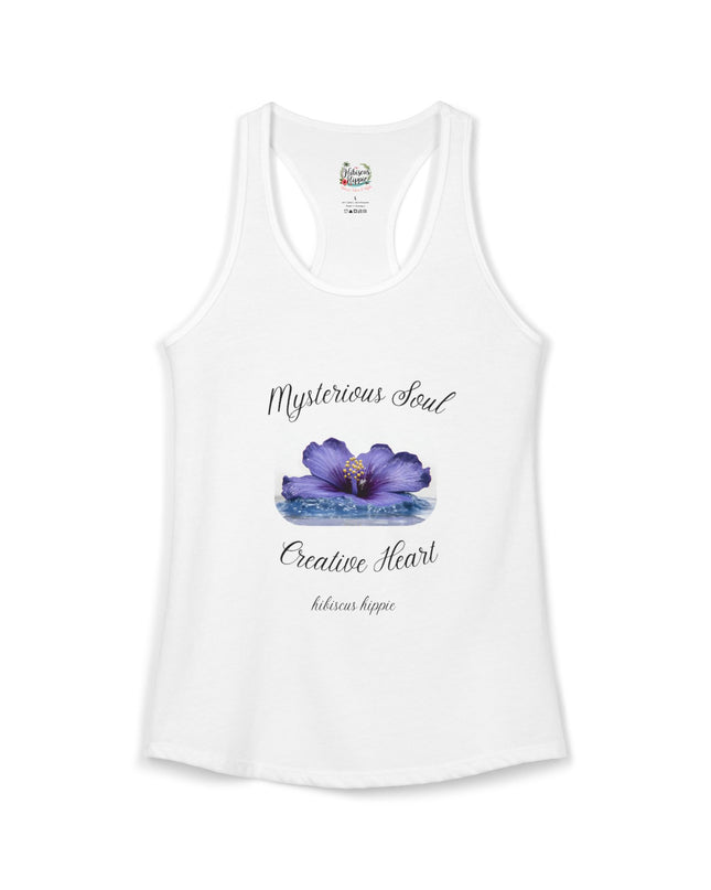 "Dress the Way Your Soul Feels" Mysterious Soul Creative Heart Racerback Tank