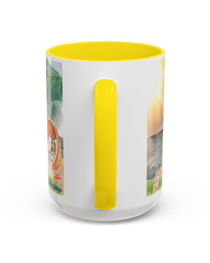 Hibiscus Hippie Designed Mystical Mornings Accent Coffee Mug (11, 15oz)