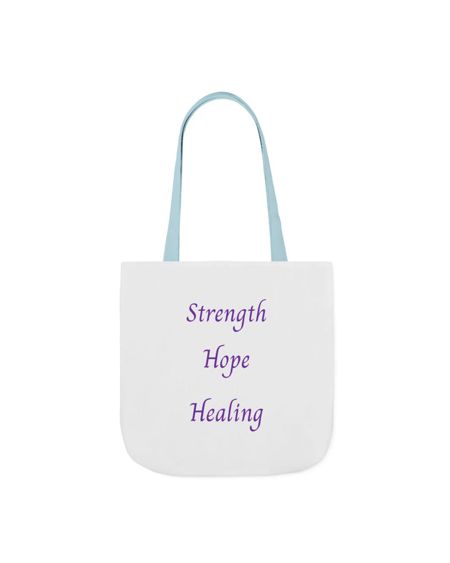 Domestic Violence Survivor Tote Bag | Teal and Purple Ribbon Butterfly Canvas Shopping Bag | Abuse Survivor Gift, Transformation in Progress Everyday Carrying Bag, Empowering Healing Reusable Grocery Bag