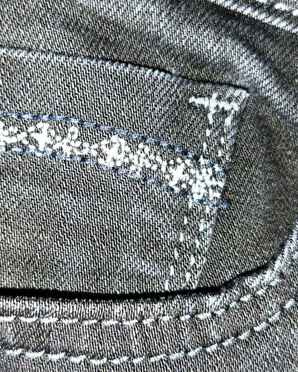 Levi's Black Mid-Rise Skinny Jeans with Silver Trim