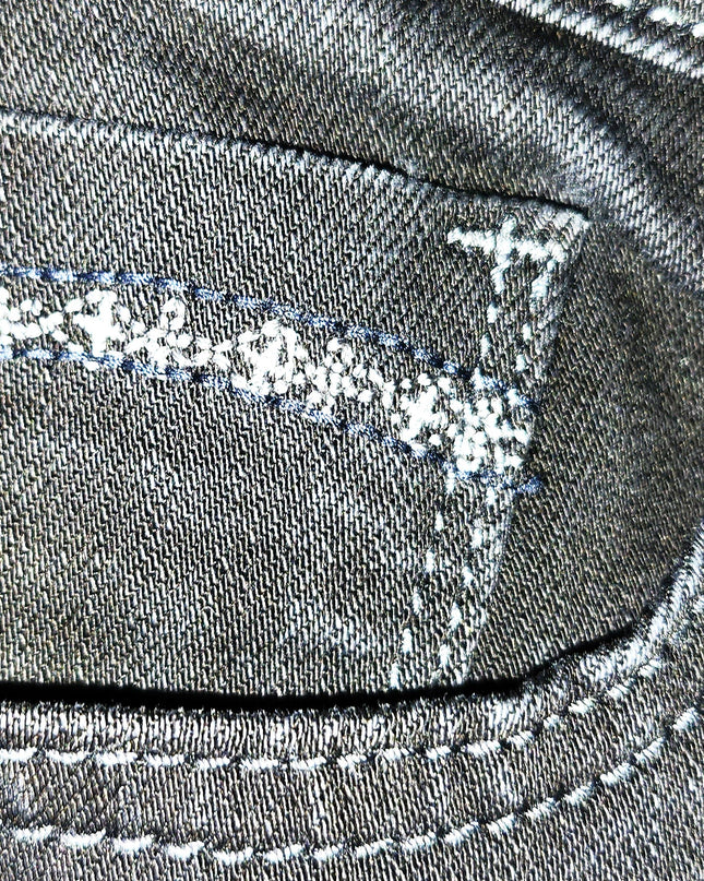 Levi's Black Mid-Rise Skinny Jeans with Silver Trim