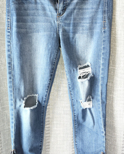 Celebrity Pink Jeans (CPJ) with Lace up Ankles