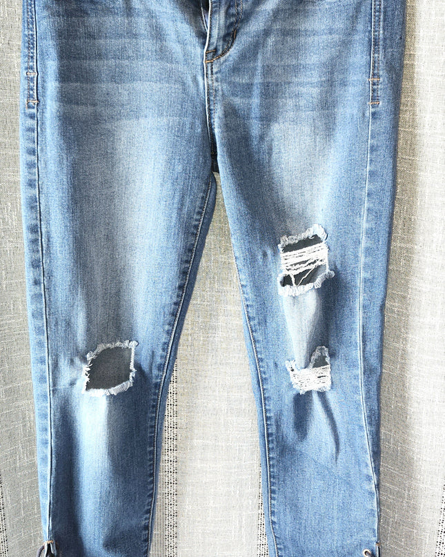 Celebrity Pink Jeans (CPJ) with Lace up Ankles