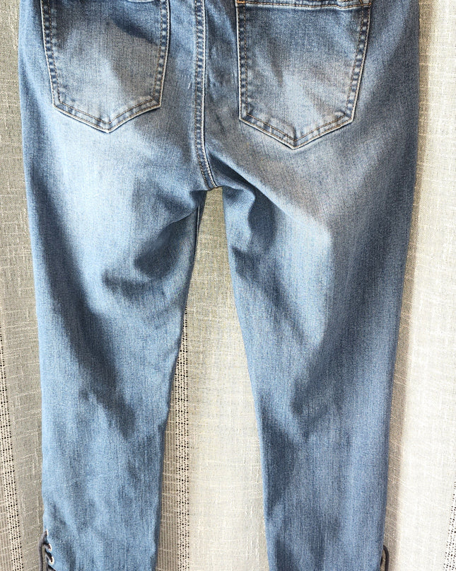 Celebrity Pink Jeans (CPJ) with Lace up Ankles