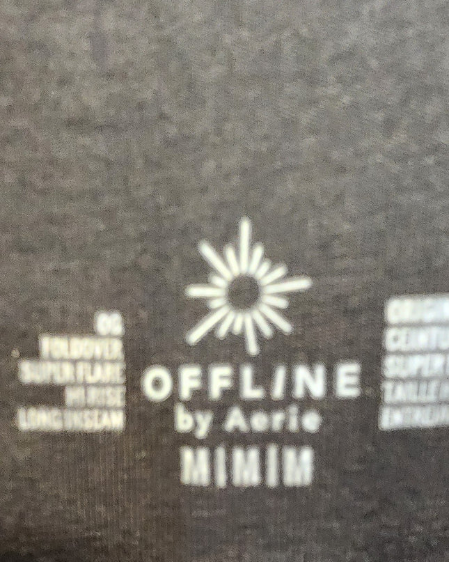 New Aerie Offline Fold Over Super Flare Leggins